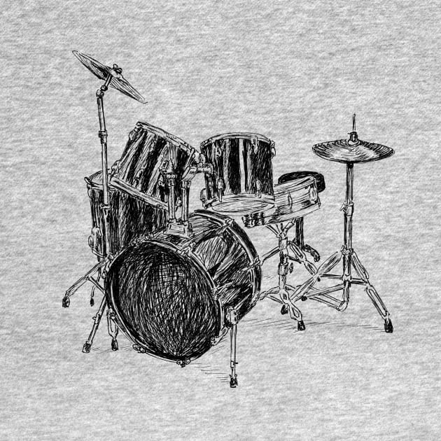 Drums set by rachelsfinelines